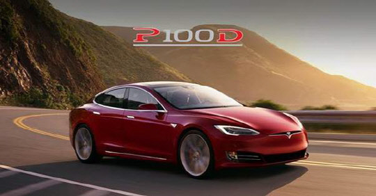 테슬라 모델 S P100D. 테슬라코리아 제공
